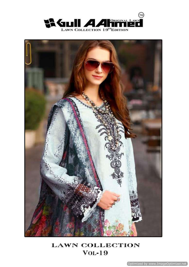 Gull Ahmed Lawn Collection Vol-19 series 173-178 Pure Lawn Cotton suit