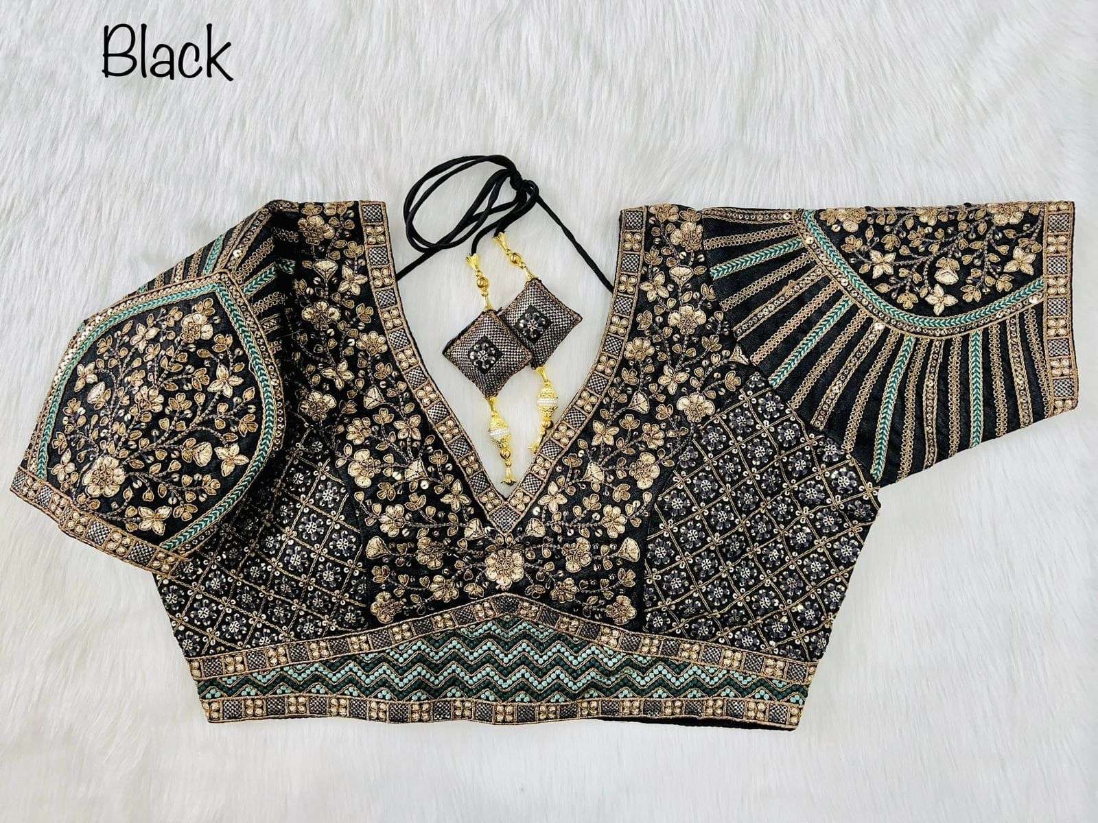 HKS SabyaSachi Style Heavy Milan Silk blouse