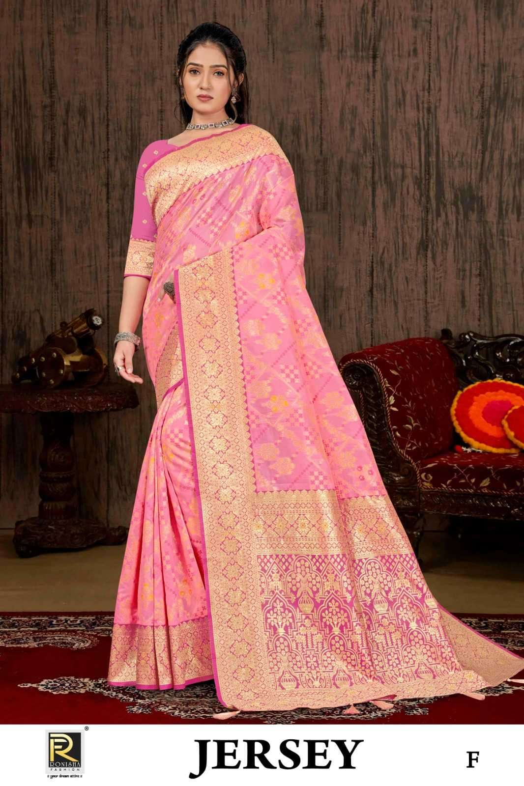 ranjna saree jersey banarasi silk saree