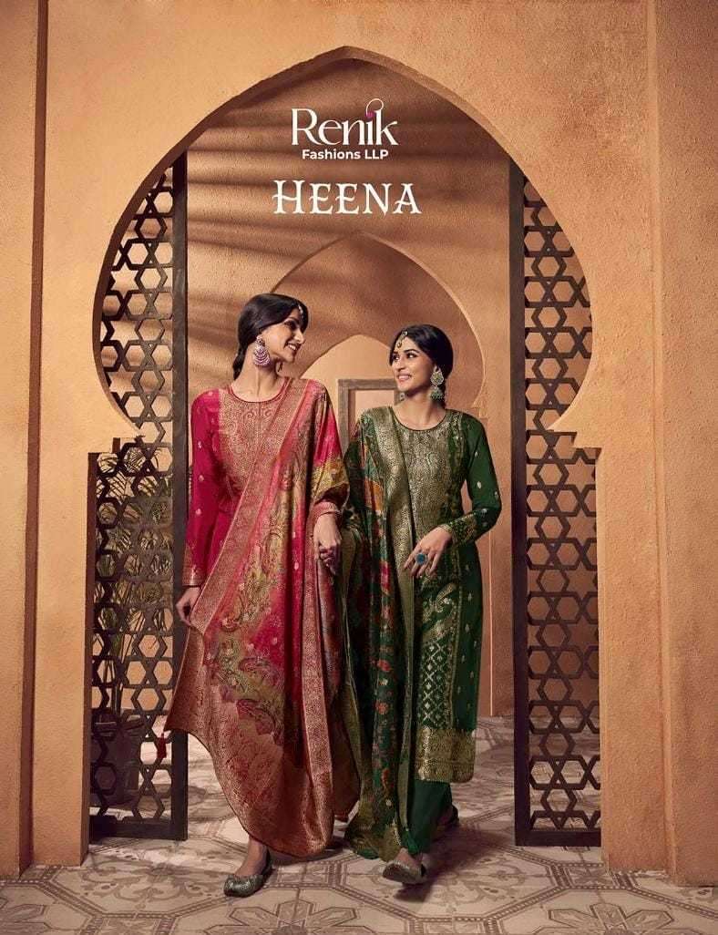 renik fashion heena series 1701-1706 Visoce Dola Jacquard suit