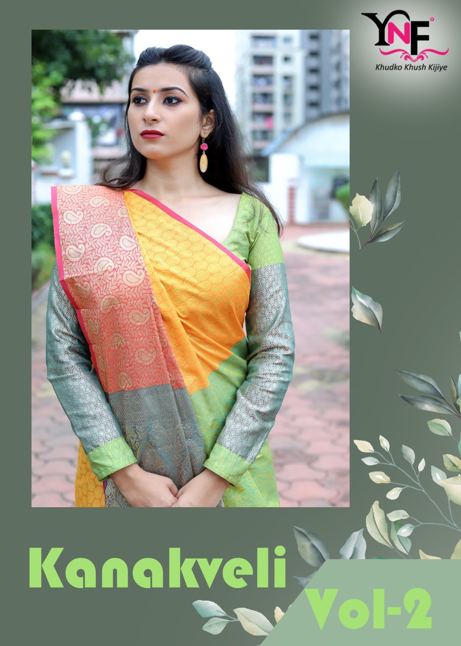 Ynf Kanakveli Silk Vol 2 Tanchui Art Silk Traditional Saree Wholesaler