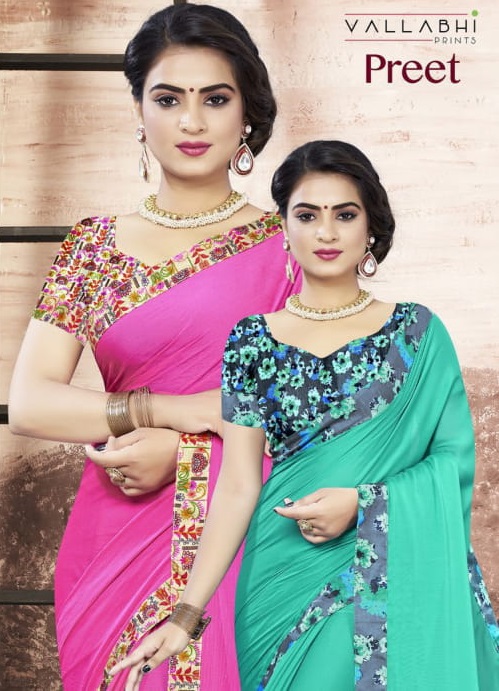 Preet By Vallabhi Casual Wear Fancy Saree Online Saree Store