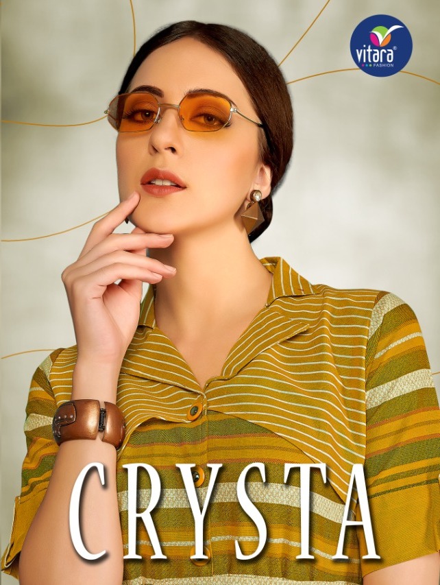 Vitara Crysta Linen Handloom Designer Fancy Kurti Supplier