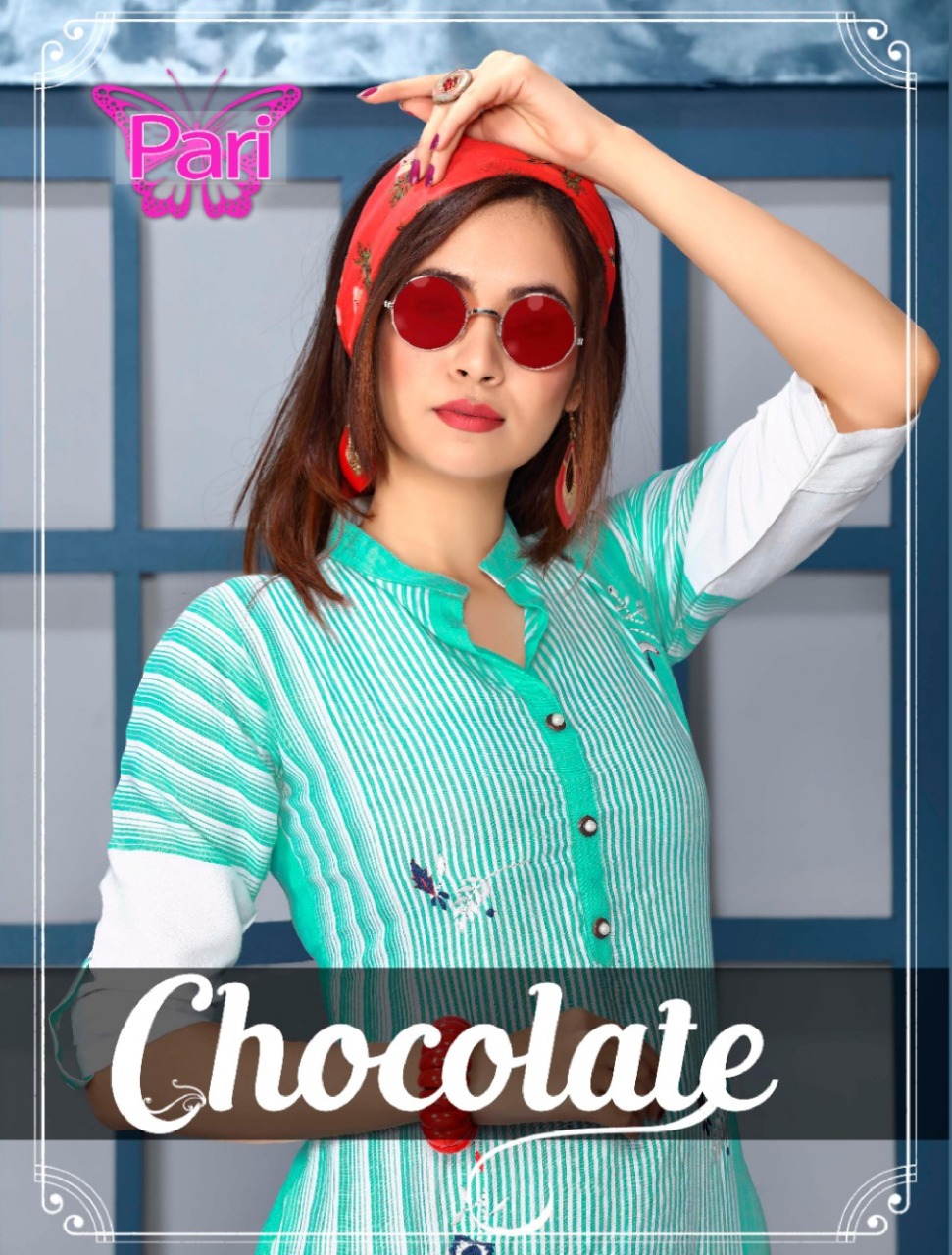 Pari Present Chocolate Rayon Stylish Fancy Kurti Online Store