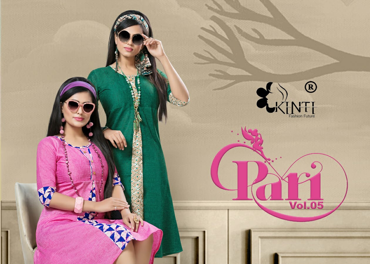 Pari Vol 5 By Kinti Handloom Cotton Flair Style Casual Wear Kurti Seller