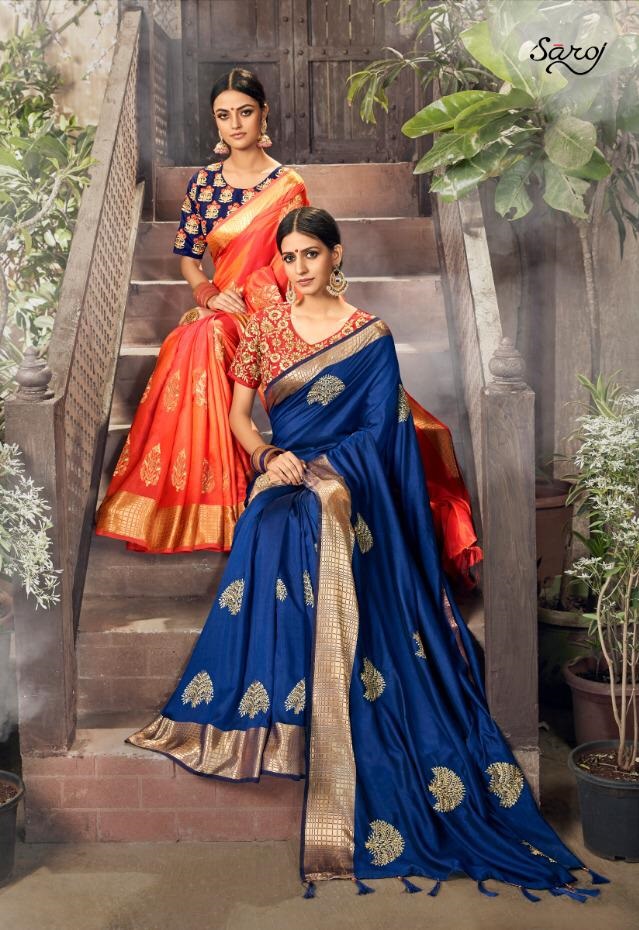 Diamond Silk By Saroj Beautiful Silk Designer Saree Online Supplier