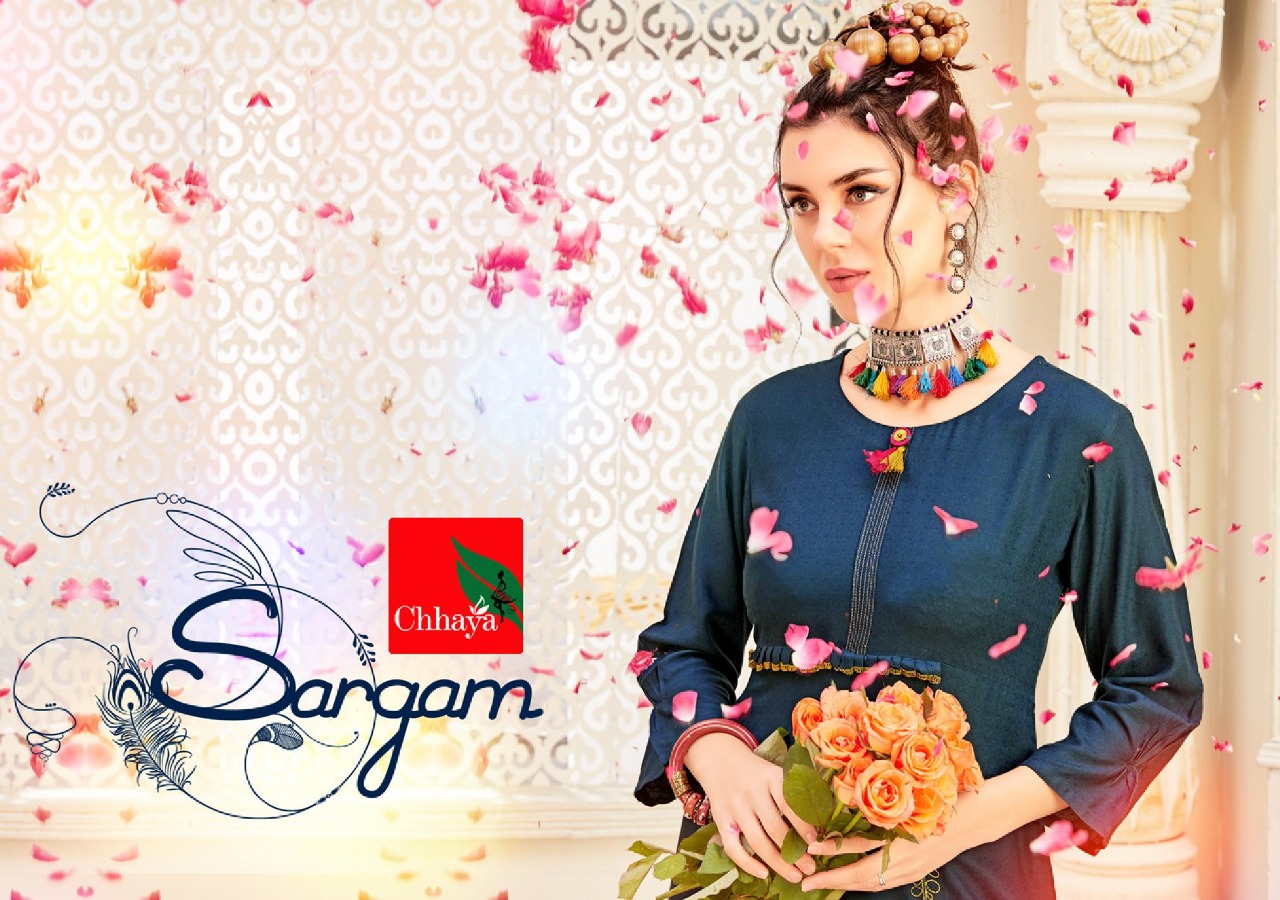 Chhaya Present Sargam Rayon Designer Fancy Kurti Online Store