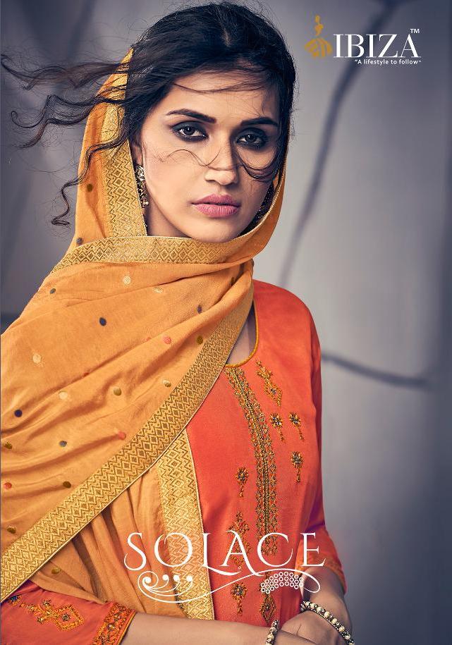 Ibiza Present Solace Silk Embroidery Handwork Salwar Kameez Wholesaler