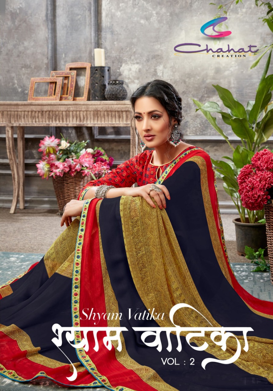 Shyam Vatika Vol 2 By Chahat Weightless Printed Saree Online Saree Store