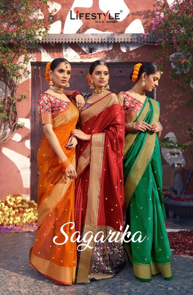 Lifestyle Present Sagarika Party Wear Patola Style Saree Collection