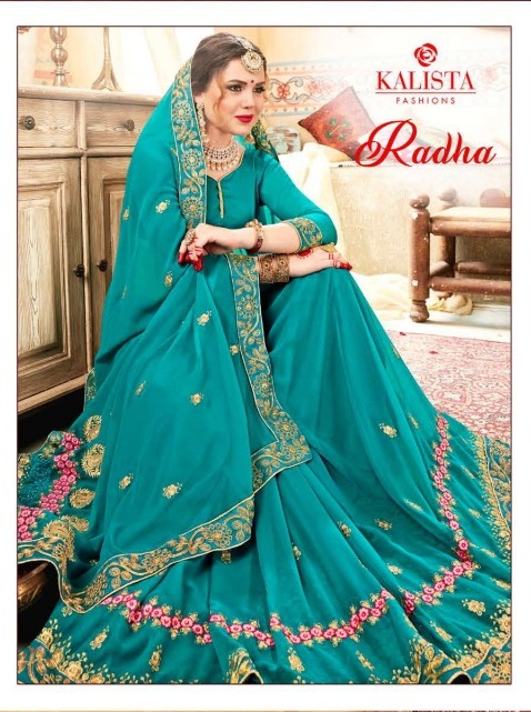 Kalista Present Radha Vol 1 And Vol 2 Designer Fancy Saree Wholesaler