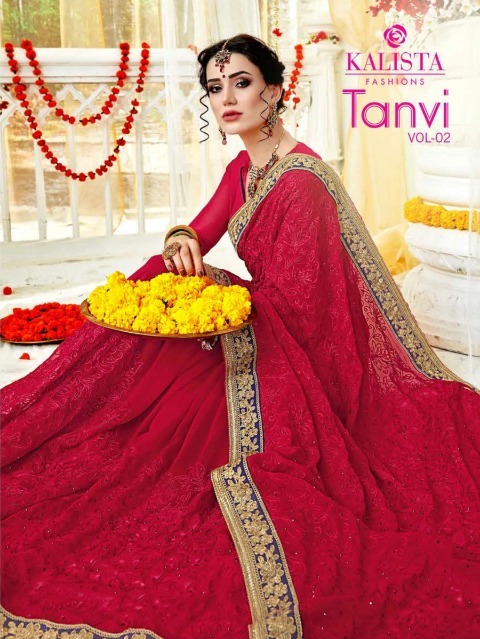 Kalista Tanvi Vol 1 And Tanvi Vol 2 Exclusive Designer Fancy Saree