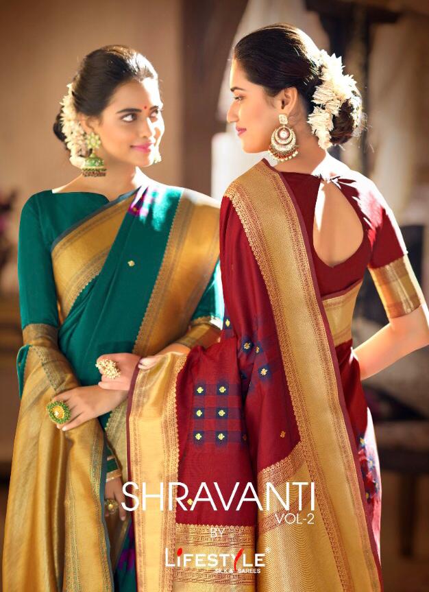 Shravanti Vol 2 Of Lifestyle Repair Rich Pallu Weaving Designer Saree