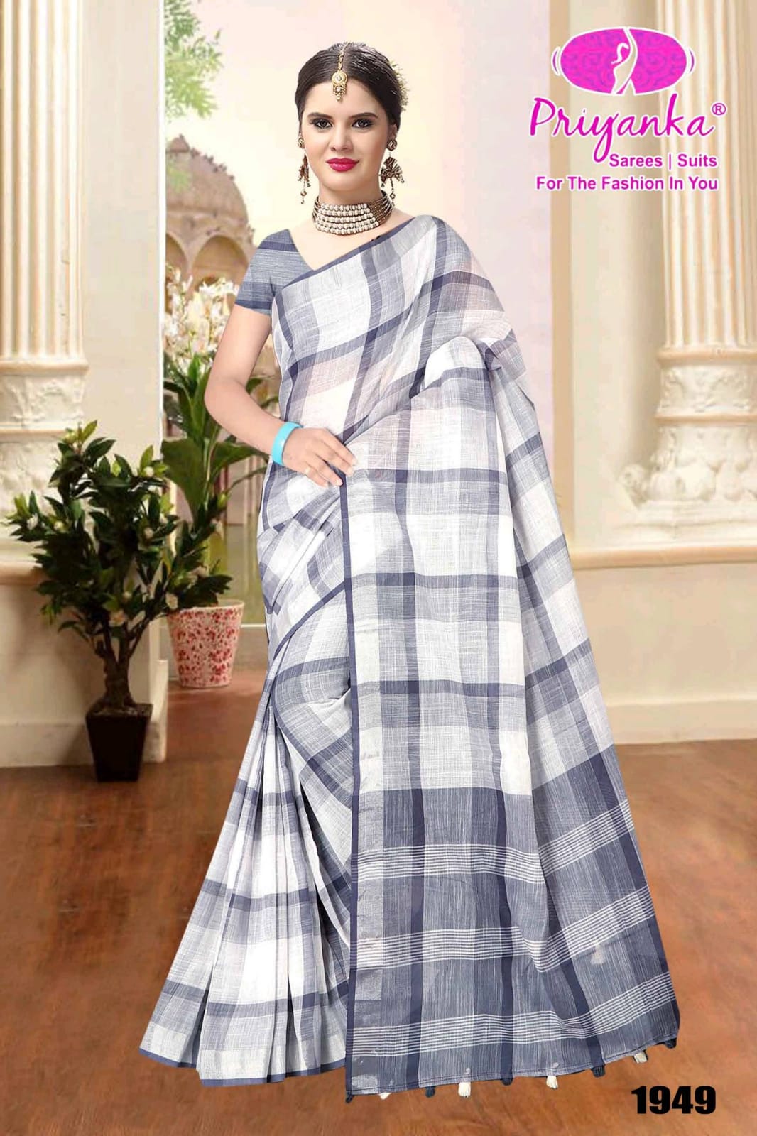 Priyanka Present 1049-1054 Series Linen Traditional Wear Saree
