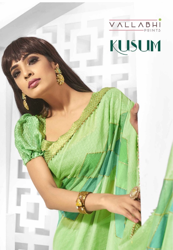 Vallabhi Present Kusum Weightless Printed Formal Style Saree