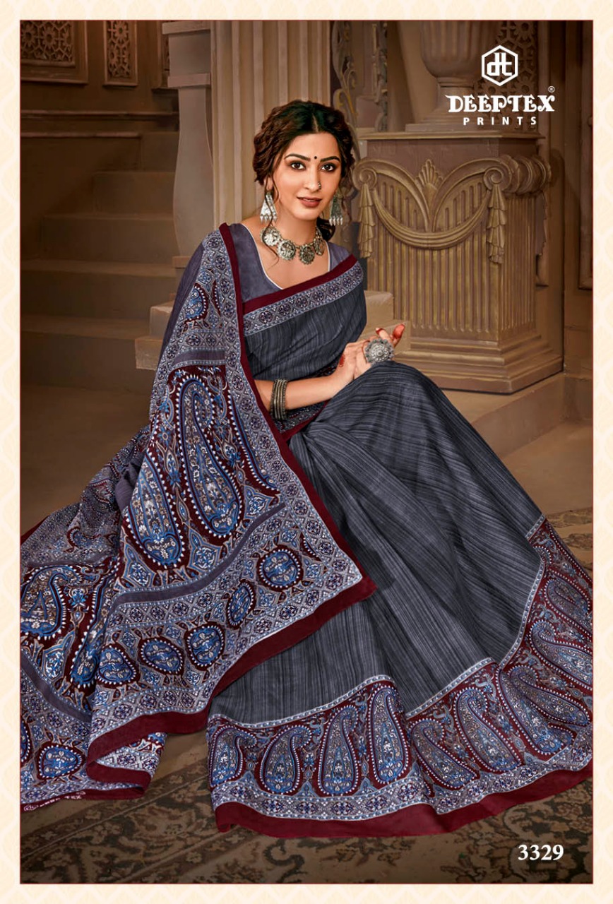 Deeptex Mother India Vol 33 Pure Cotton Printed Casual Wear Saree Store