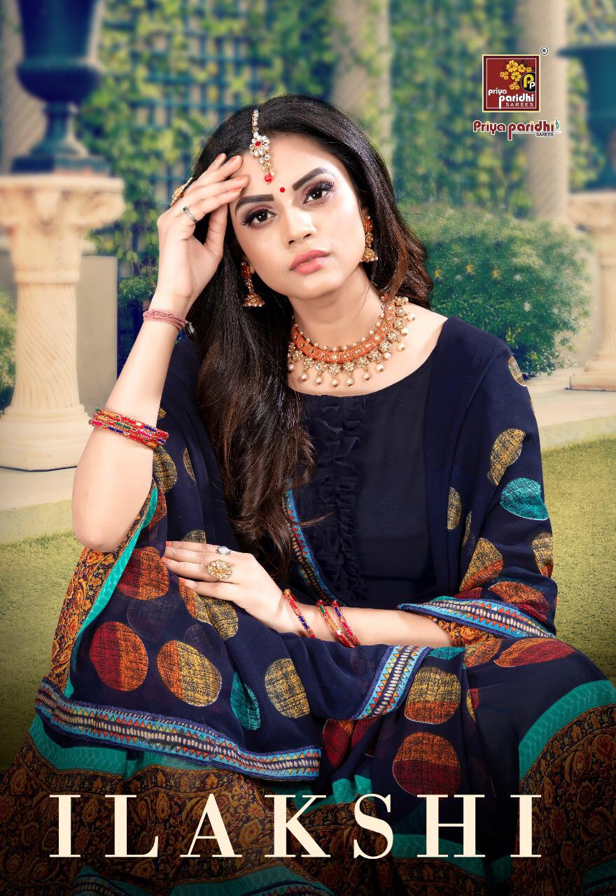 Ilakshi By Priya Paridhi Weightless Printed Formal Wear Saree Seller