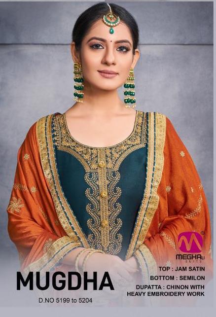 Mugdha By Meghali Suits Jam Satin Designer Casual Dress Materials