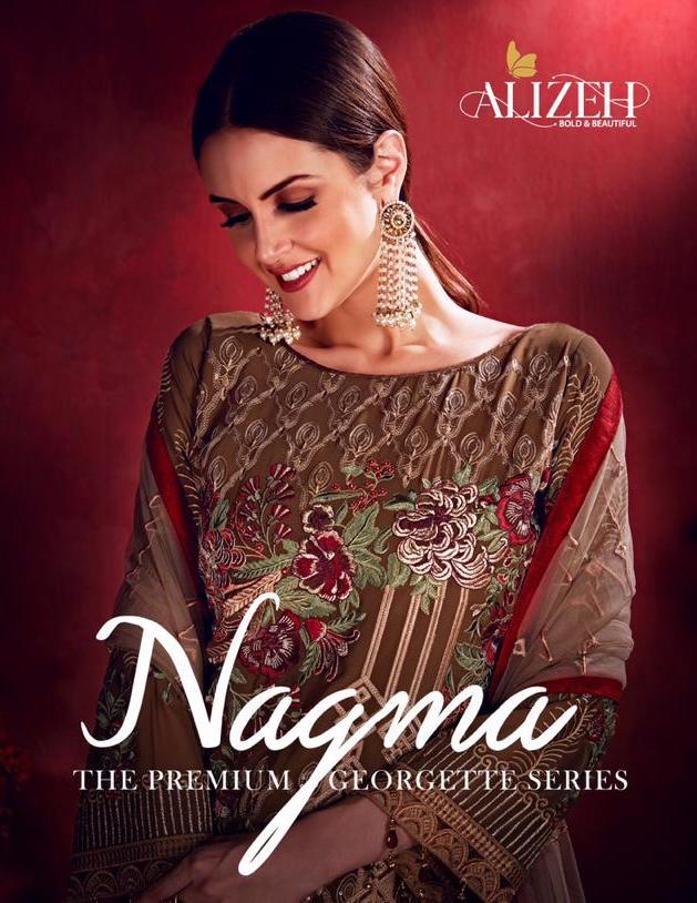 Alizeh Nagma Georgette Heavy Embroidery Salwar Kameez Wholesaler