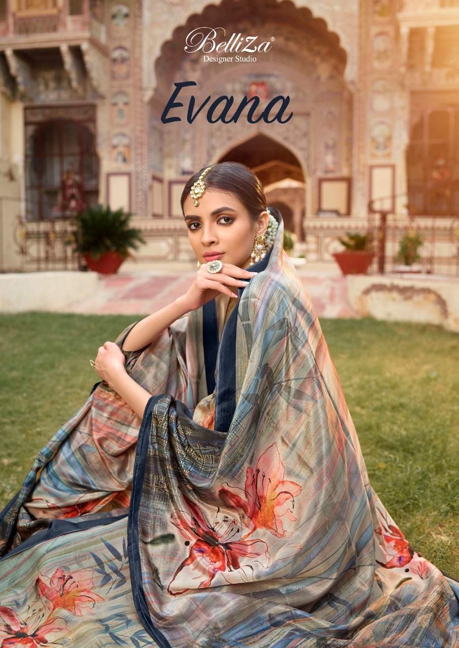 Belliza Launch Evana Pure Tussar Kotha Handloom Digital Printed Dress Materials