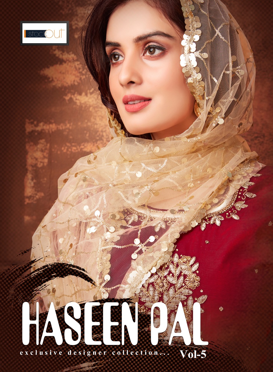 Af Present Haseen Pal Vol 5 Modal Chanderi Long Piece With Heavy Dupatta