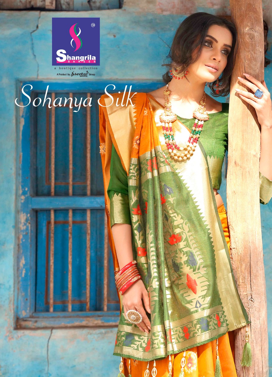 Shangrila Sohanya Silk Handloom Silk Weaving Saree Collection