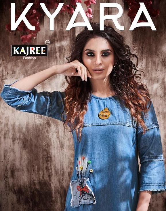 Kajree Launched Kayara Denim Gowns With Embroidered Work Buy Online At Best Rate