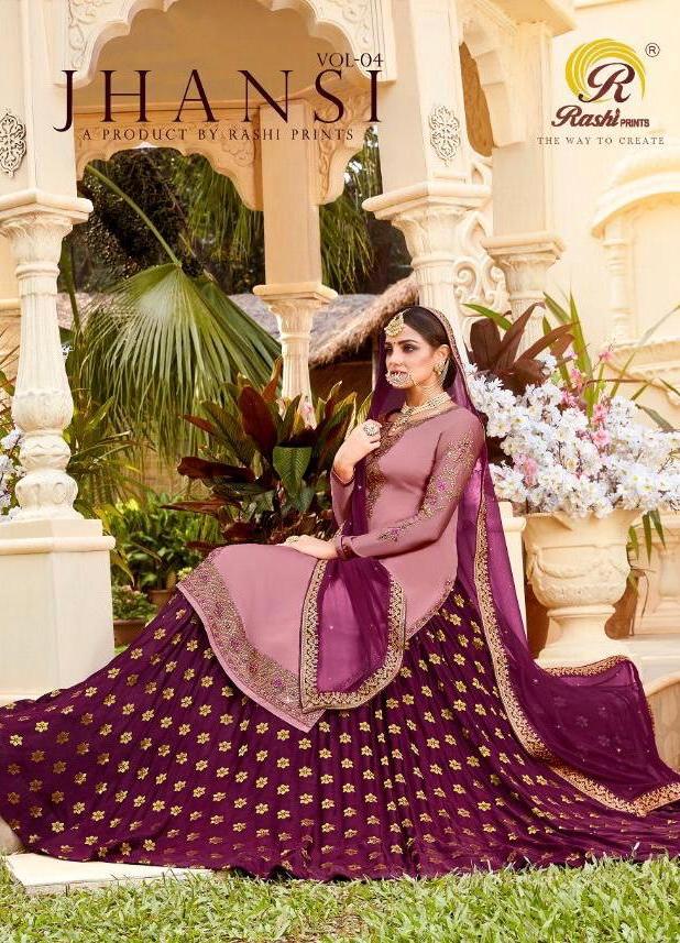 Rashi Prints Jhansi Vol 4 Georgette Lehanga Style Salwar Kameez Supplier