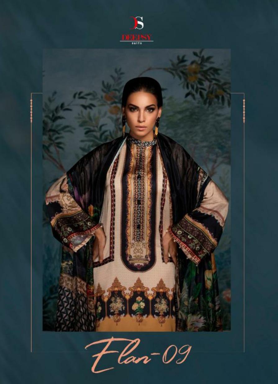 Deepsy Elan Vol 9 Satin Silk Digital Print With Embroidery Pakistani Salwar Suitdeepsy Elan Vol 9 Satin Silk Digital Print With Embroidery Pakistani Salwar Suit