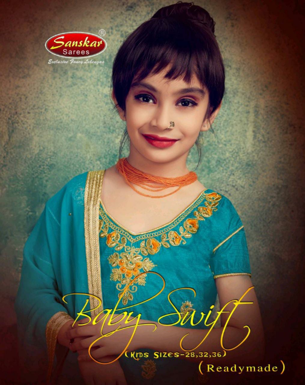 Sanskar Style Baby Swift Silk Child Special Ready Made Lehanga Seller