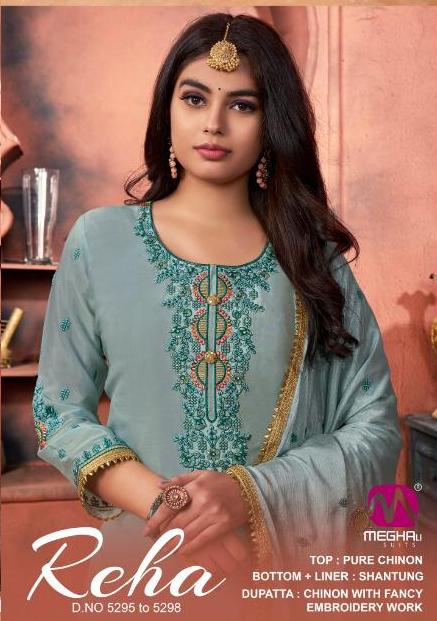 Meghali Suits Reha  Pure Chiffon Dresses Online Shopping