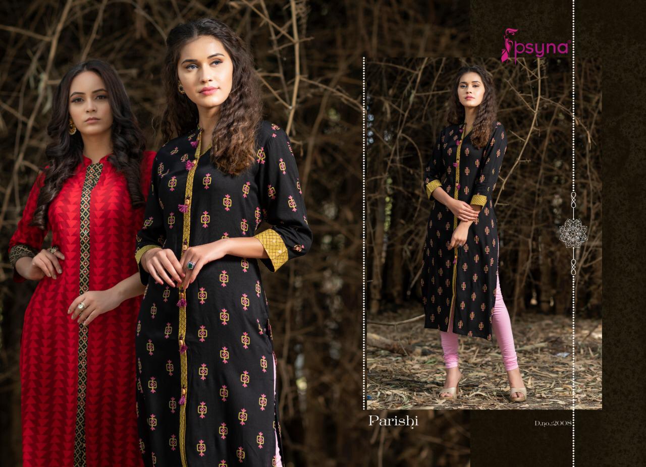 Psyna Presenting Parishi Vol 2 Printed Amazing Kurti Collection Online