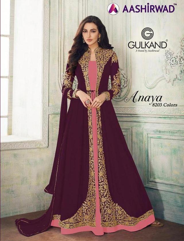 Buy Latest Salwar Kameez Suits For Women Aashirwad Anaya 8203 Colors