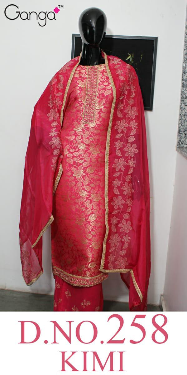 Buy Ganga Alexa 1790 Cotton Silk Pakistani Suits 2023