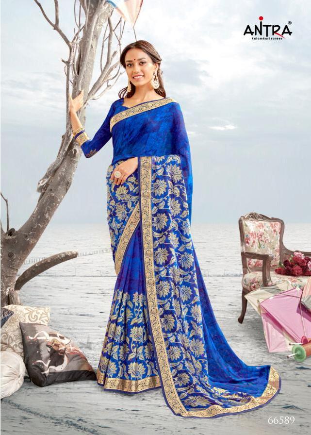 Antra Launching Apeksha Foil Printed Classical Saree For Festival Wear