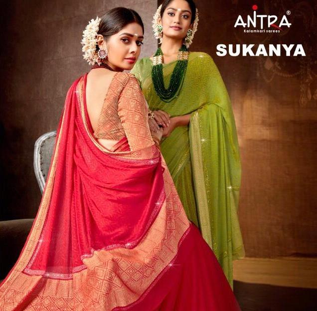 Sukanya By Antra Chiffon Rich Pallu Saree Design Collection