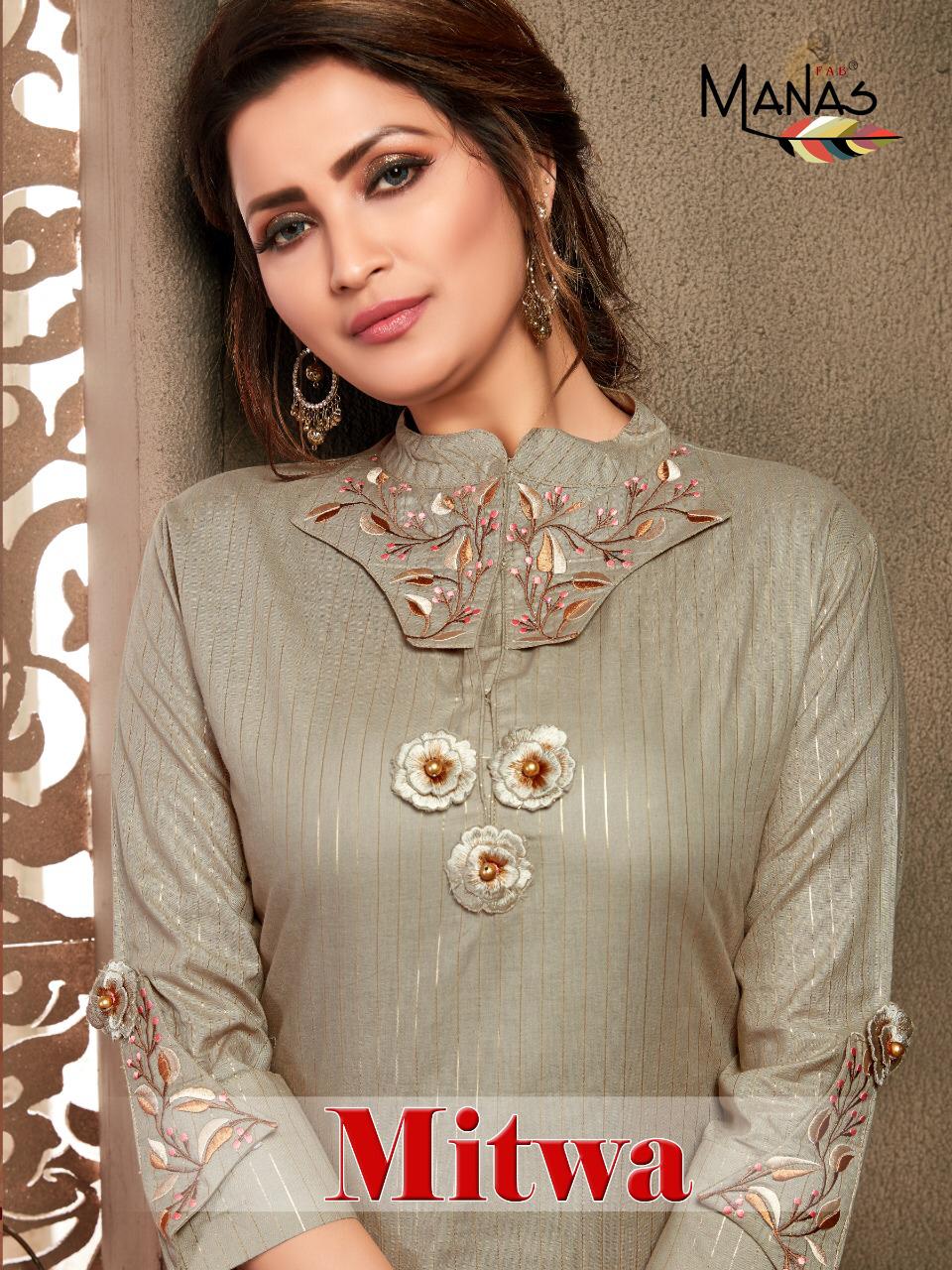 Manas Present Mitwa Pure Cotton Kurti Design Best Online Supplier