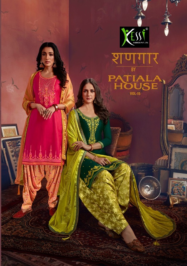 Kessi Shangar By Patiala House Vol 15 Jam Silk Embroidery Dress Materials