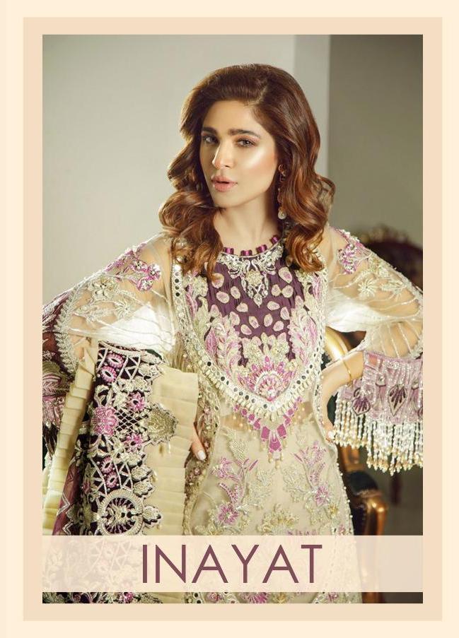 Inayat By Deepsy Butterfly Net With Heavy Embroidery Pakistani Suits Design