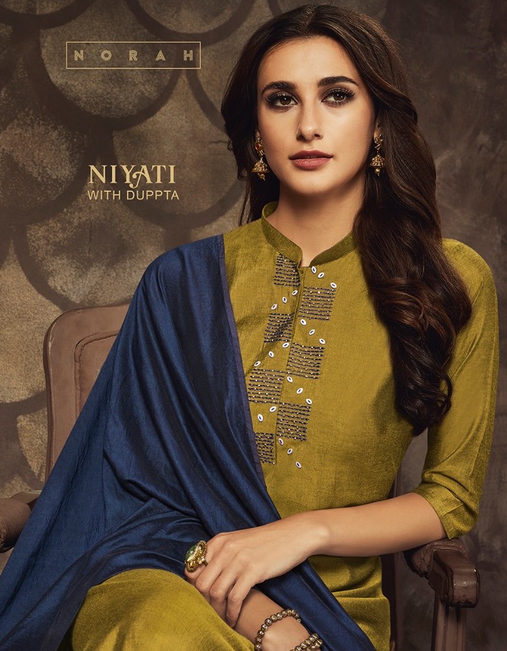 Neha Fashion Niyati Muslin Silk Long Kurti With Dupatta Online Supplier