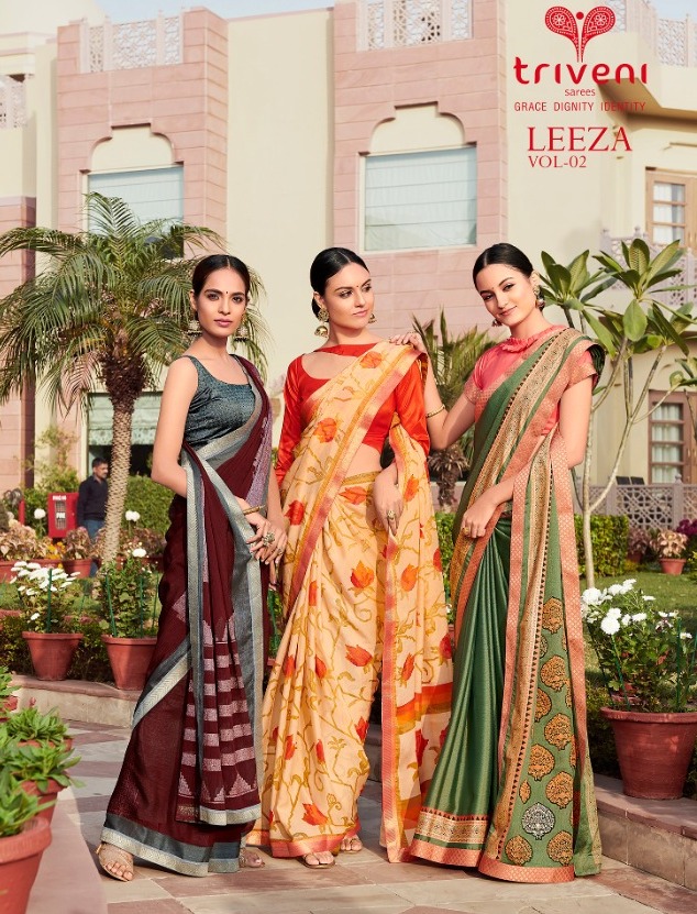 Triveni Leeza Vol 2 Stylish And Charming Look Beautiful Sarees Buy Online