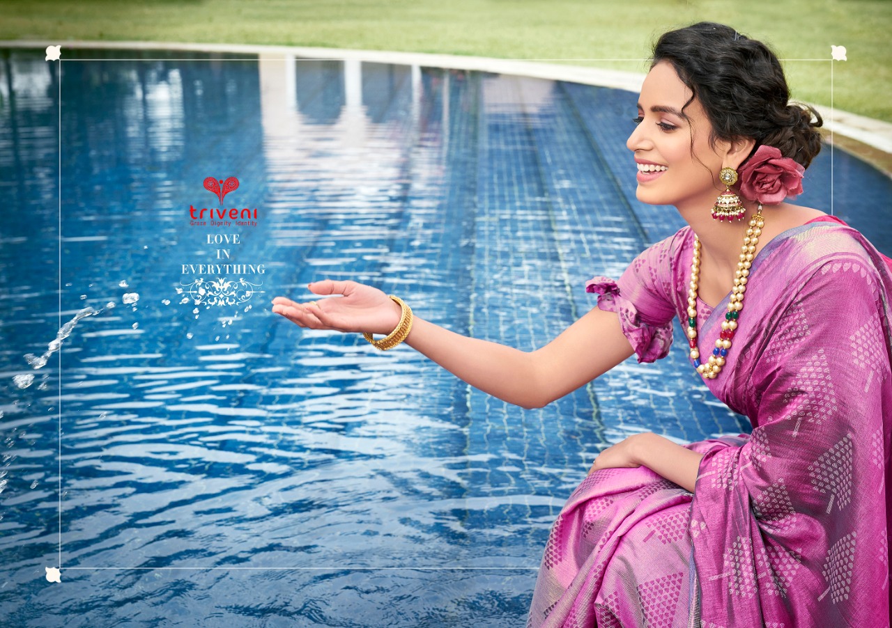 Triveni Bella Vol 3 Innovative Style Beautifully Designs Saris Collection