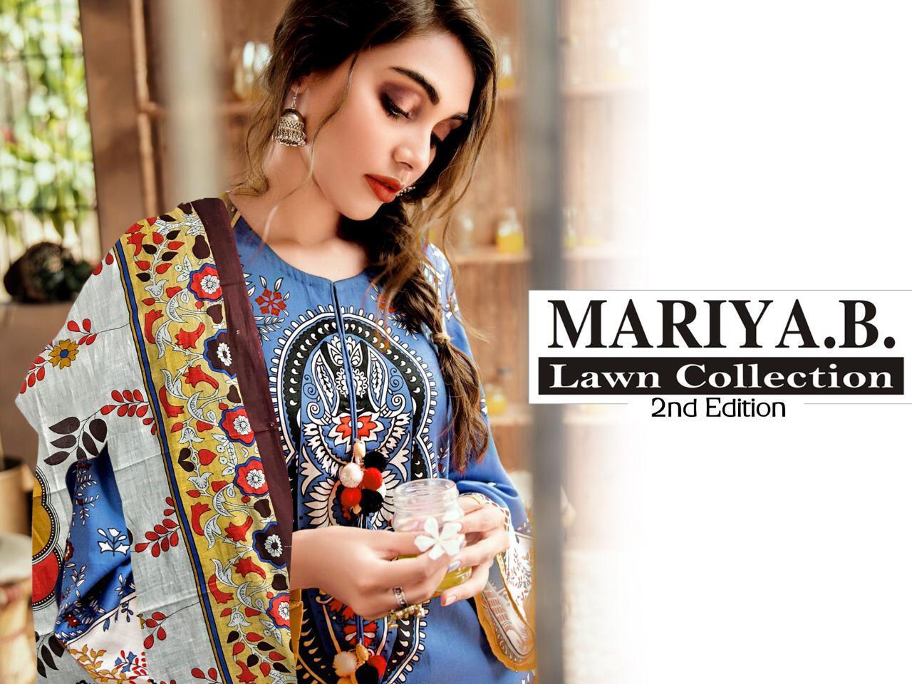 Mariya B Lawn 2nd Edition Pakistani Lawn Dress Materials Wholesaler