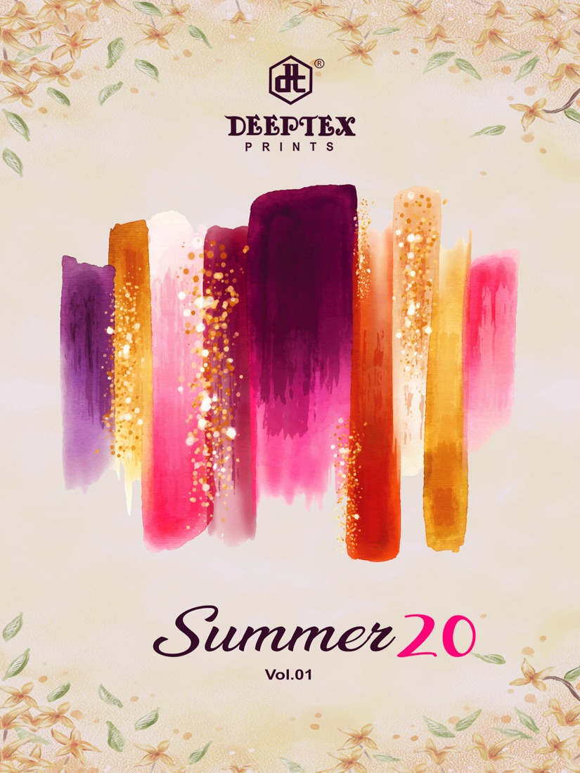 Summer 20 Vol 1 By Deeptex Cotton Printed Casual Wear Saree Wholesaler