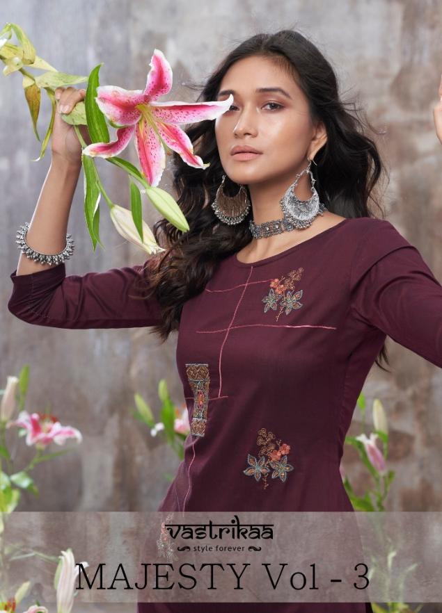 Vastrikaa Majesty Vol 3 Chanderi Handloom Silk Top With Bottom Collection