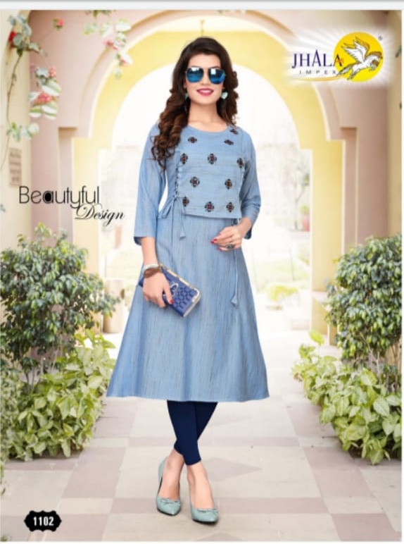 Jhala Impex Jolly Viscose Rayon Designer Fancy Kurti Collection