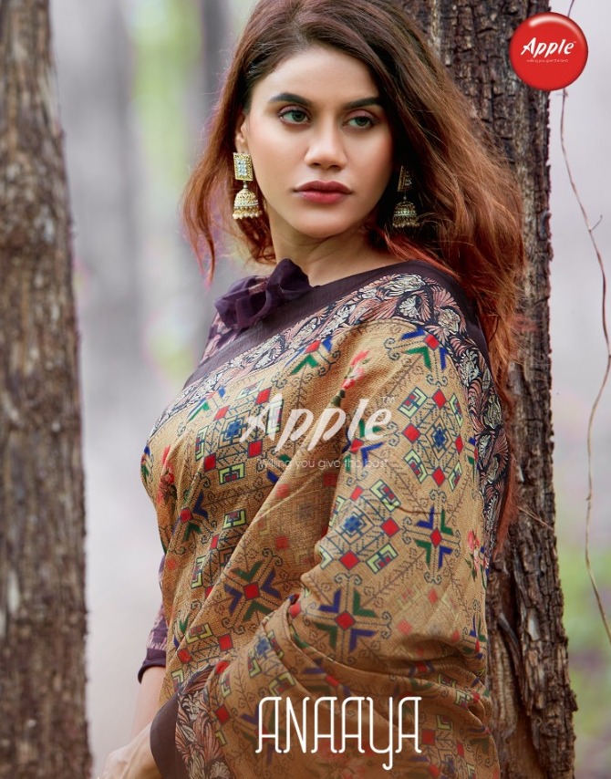 Apple Anaaya Soft Cotton Silk Printed Sarees Wholesale Clothing Store