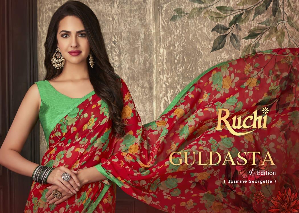 Guldasta Vol 9 By Ruchi Georgette Printed Saree Online Store Designs