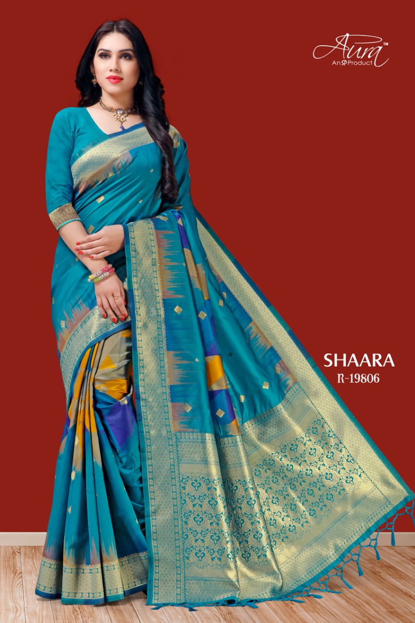 Aura Present Shaara Silk Saree Supplier Authorized Seller Surat Indian Saree