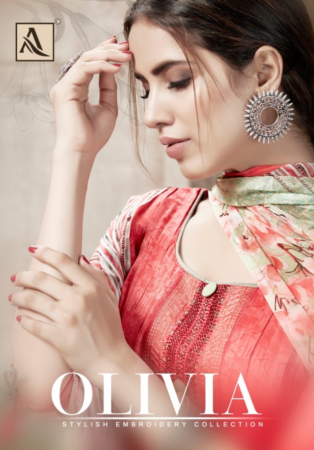 Alok Suit Olivia Jam Cotton Fancy Salwar Kameez Wholesaler